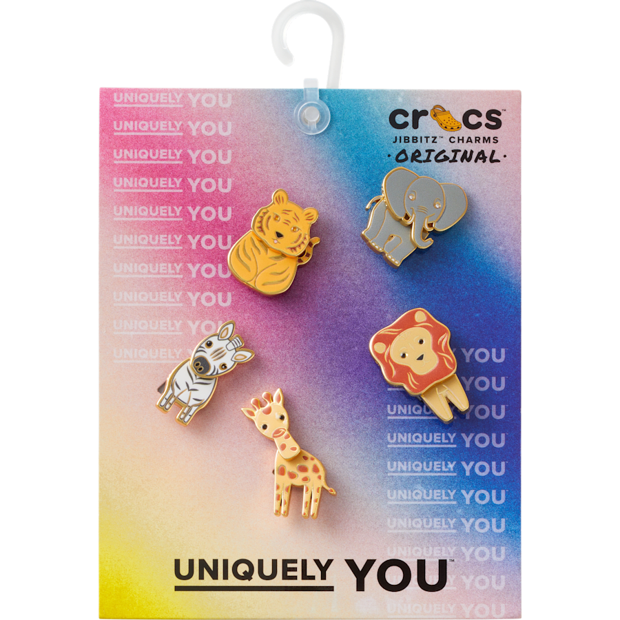 Crocs - Enamel Safari 5 Pack Jibbitz™ charms for Women|Men|Jibbitz™ Charms