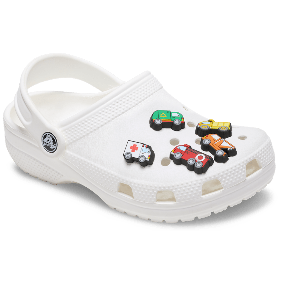Crocs - Tiny Work Trucks 5 Pack Jibbitz™ charms for Women|Men|Jibbitz™ Charms