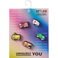 Crocs - Tiny Work Trucks 5 Pack Jibbitz™ charms for Women|Men|Jibbitz™ Charms