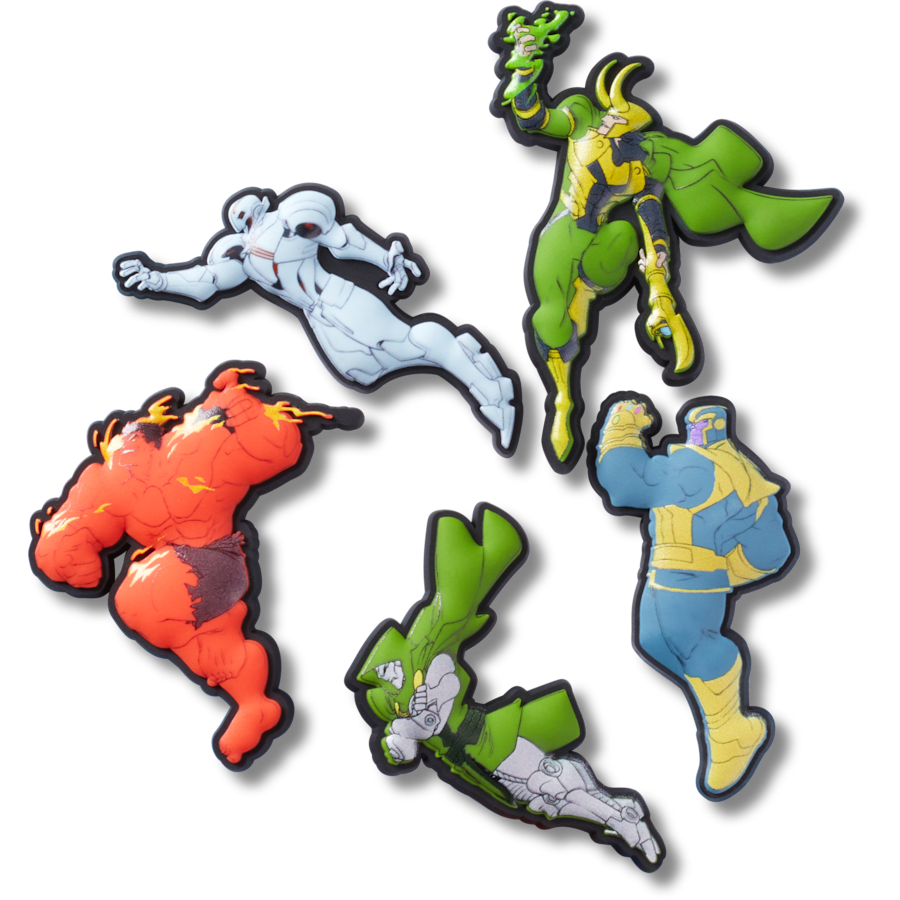 Crocs - Avengers Villains 5Pck Jibbitz™ charms for Women|Men|Kids|Jibbitz™ Charms