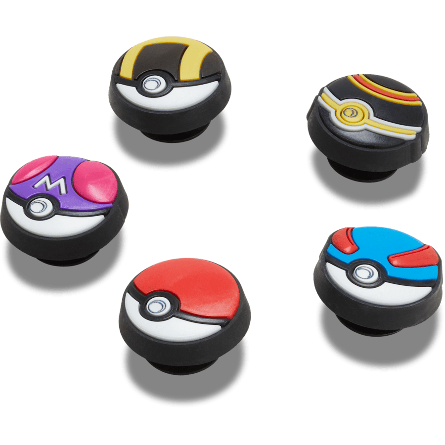 Crocs - Poke Ball 5 Pack Jibbitz™ charms for Women|Men|Kids|Jibbitz™ Charms