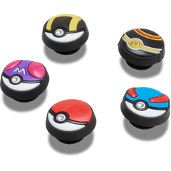 Crocs - Poke Ball 5 Pack Jibbitz™ charms for Women|Men|Kids|Jibbitz™ Charms