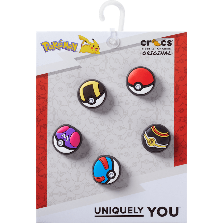 Crocs - Poke Ball 5 Pack Jibbitz™ charms for Women|Men|Kids|Jibbitz™ Charms