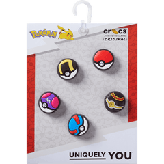 Crocs - Poke Ball 5 Pack Jibbitz™ charms for Women|Men|Kids|Jibbitz™ Charms