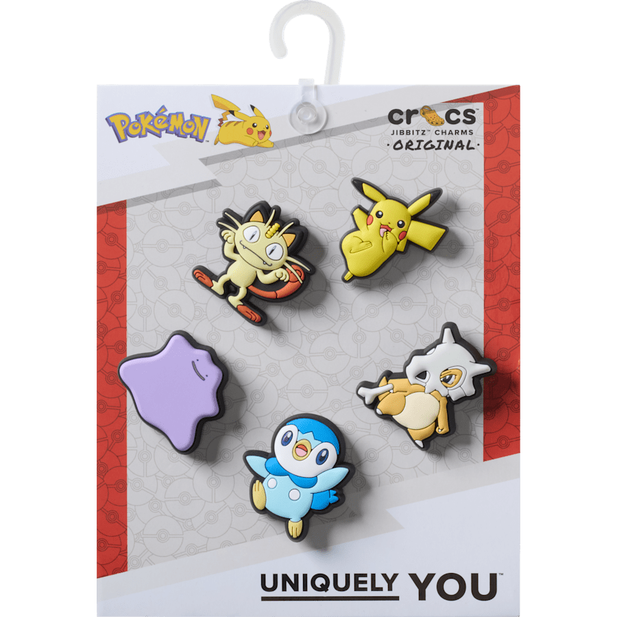 Crocs - Pokemon Variety 5 Pck Jibbitz™ charms for Women|Men|Kids|Jibbitz™ Charms