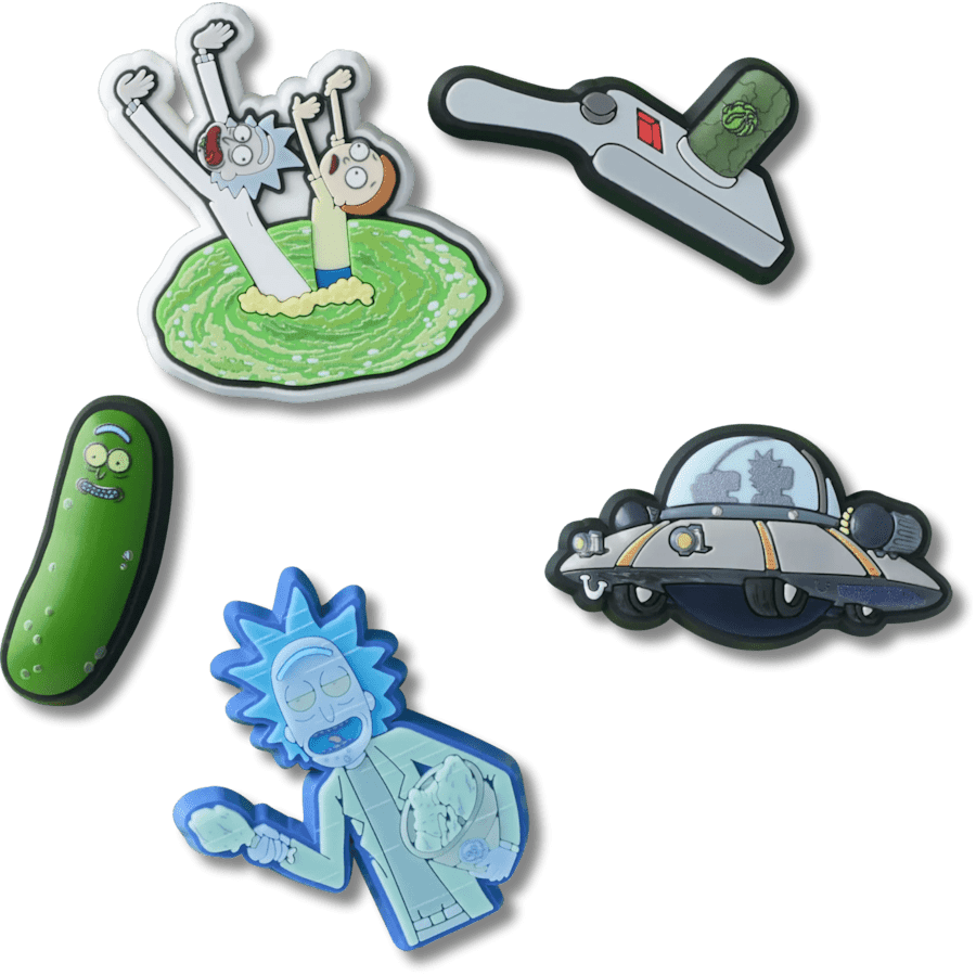 Crocs - Rick and Morty 5 Pack Jibbitz™ charms for Women|Men|Jibbitz™ Charms
