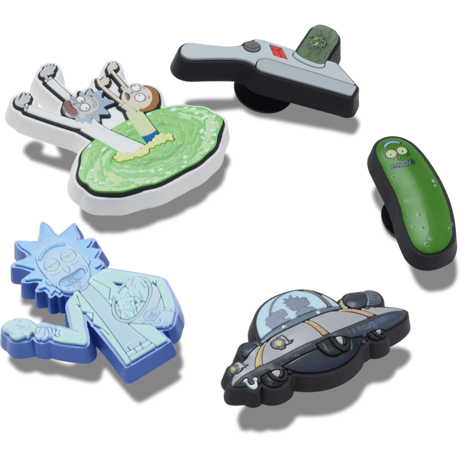 Crocs - Rick and Morty 5 Pack Jibbitz™ charms for Women|Men|Jibbitz™ Charms