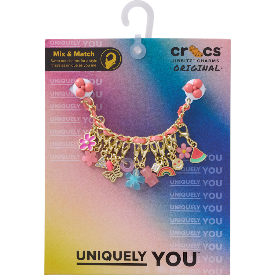 Crocs - Pink Adjustable Charm Chain Jibbitz™ charms for Women|Men|Kids|Jibbitz™ Charms