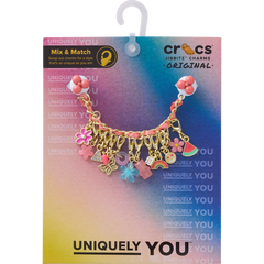Crocs - Pink Adjustable Charm Chain Jibbitz™ charms for Women|Men|Kids|Jibbitz™ Charms