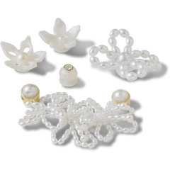 Crocs - White Pearl Beaded 5 Pack Jibbitz™ charms for Women|Men|Jibbitz™ Charms