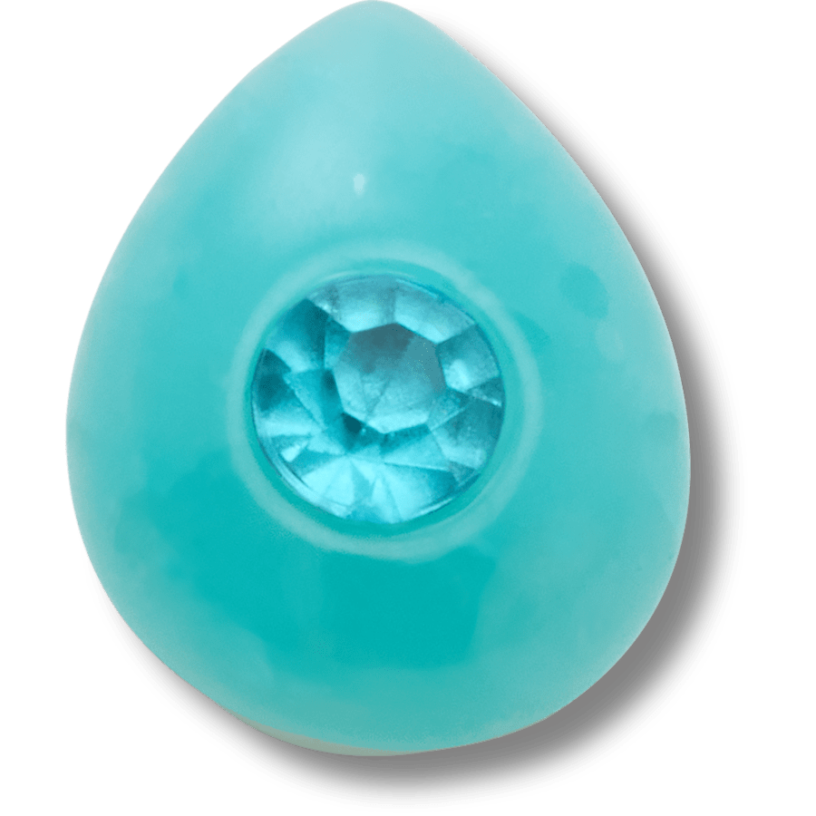 Crocs - Aquamarine March Birthstone Collection Jibbitz™ charms for Women|Men|Jibbitz™ Charms