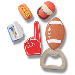 Crocs - Tailgate 5 Pack Jibbitz™ charms for Women|Men|Jibbitz™ Charms