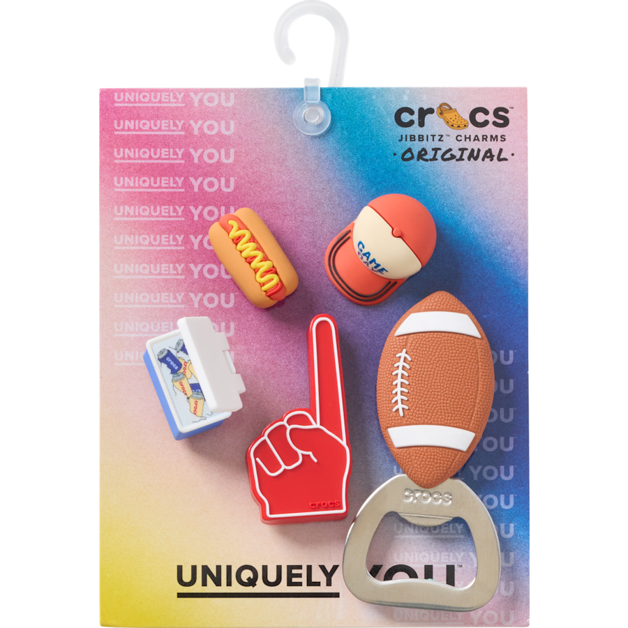 Crocs - Tailgate 5 Pack Jibbitz™ charms for Women|Men|Jibbitz™ Charms