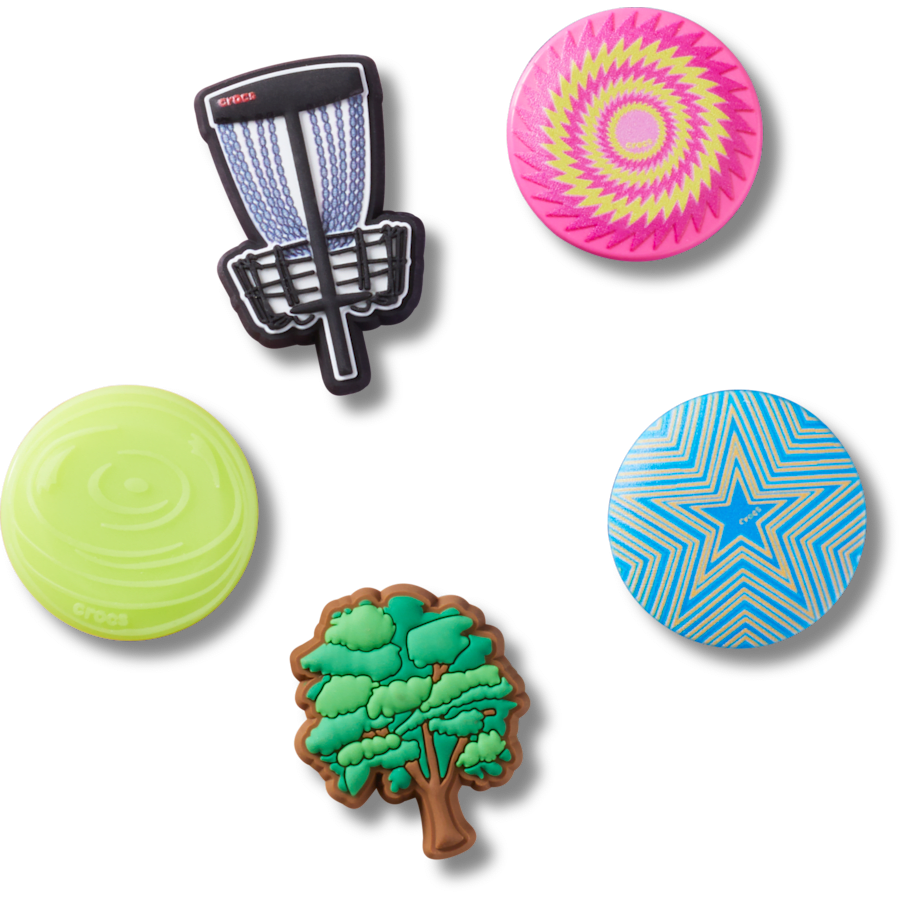 Crocs - Disc Golf 5 Pack Jibbitz™ charms for Women|Men|Jibbitz™ Charms