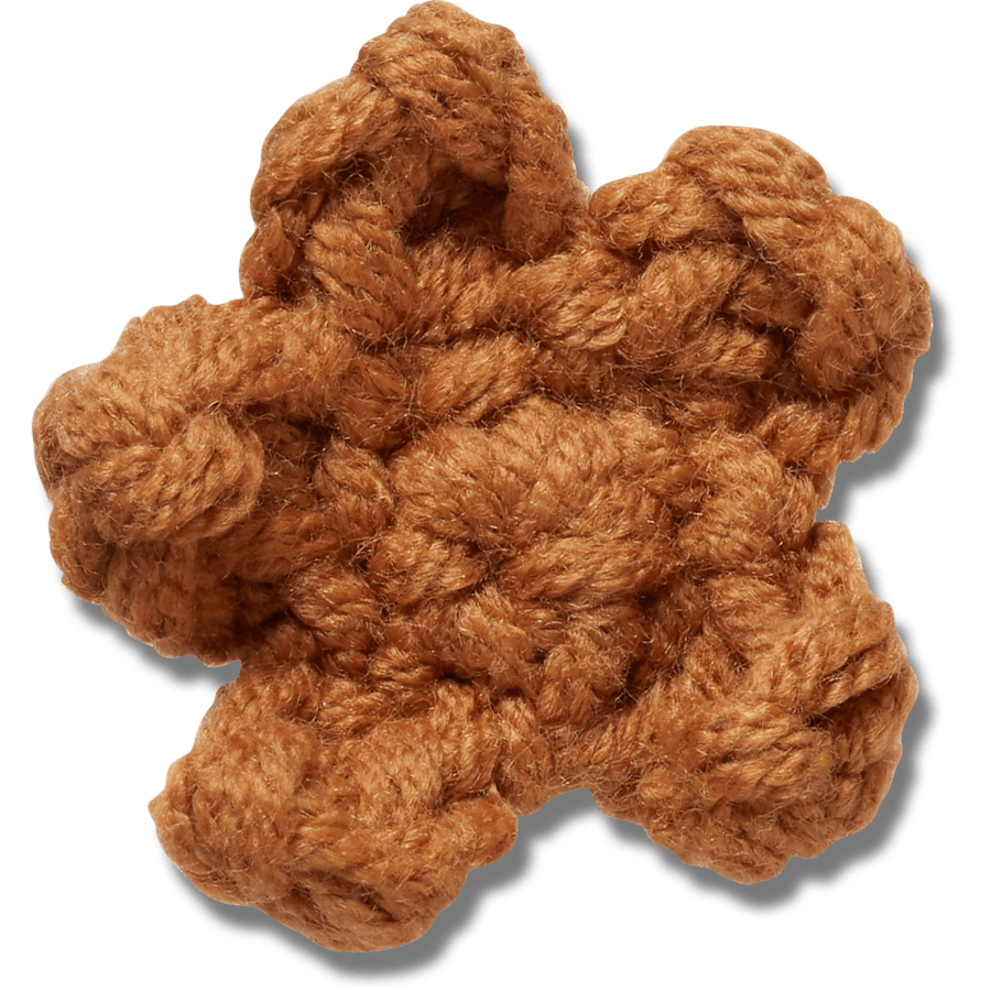 Crocs - Crafted Crochet Brown Star Jibbitz™ charms for Women|Men|Jibbitz™ Charms