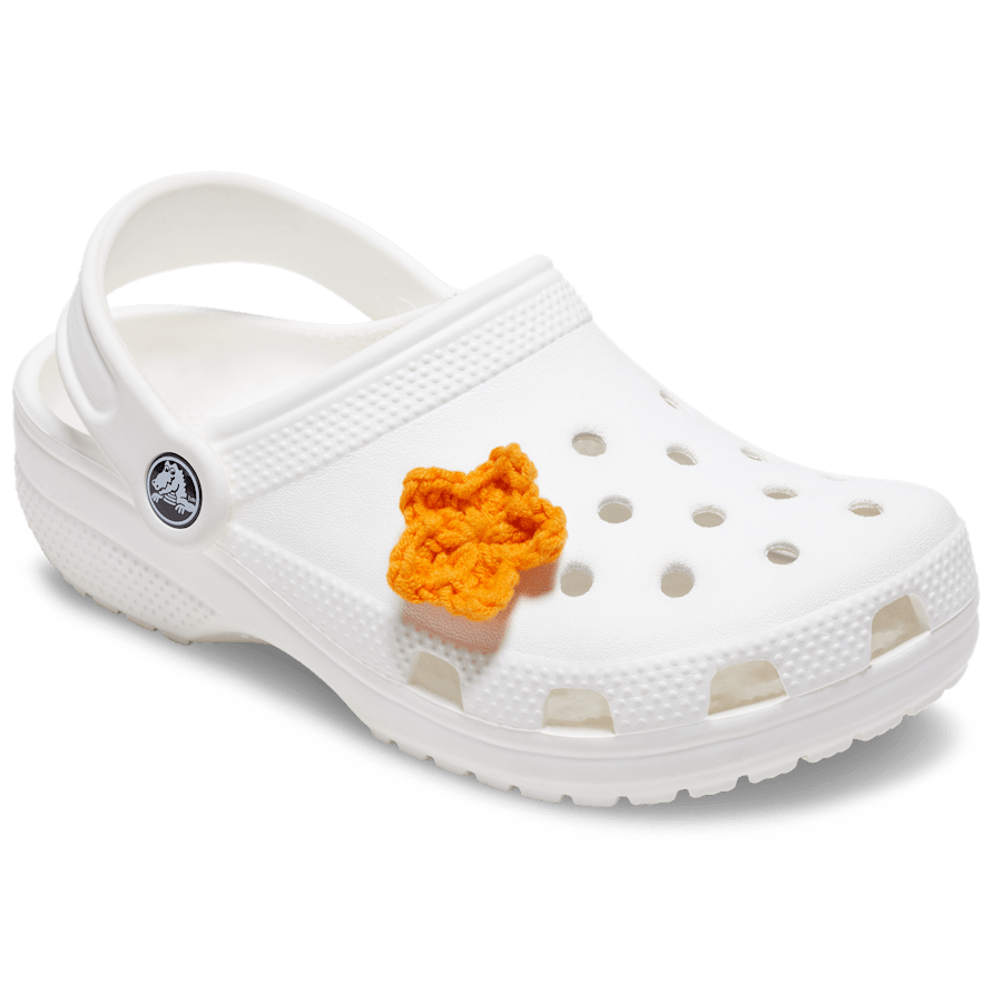 Crocs - Crafted Crochet Orange Star Jibbitz™ charms for Women|Men|Jibbitz™ Charms