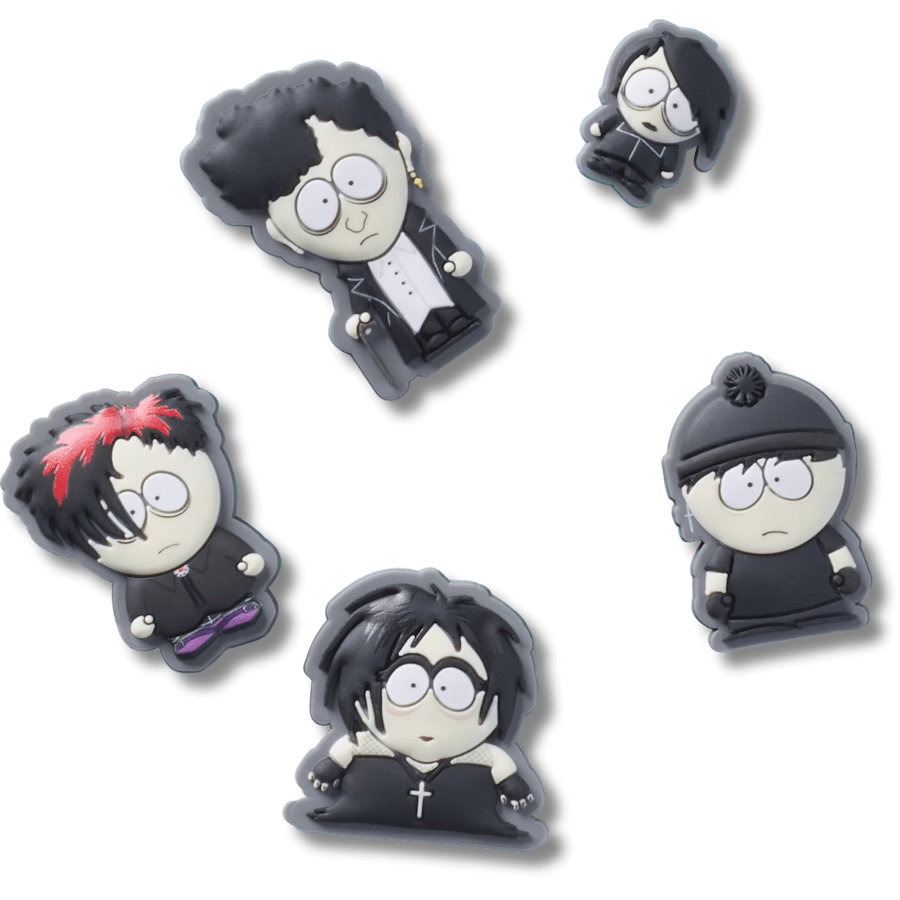 Crocs - South Park Goth Kids 5 Pack Jibbitz Shoe Charm for Women|Men|Kids|Jibbitz™ Charms