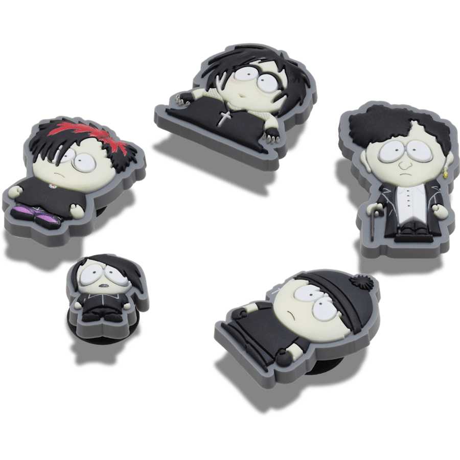 Crocs - South Park Goth Kids 5 Pack Jibbitz Shoe Charm for Women|Men|Kids|Jibbitz™ Charms