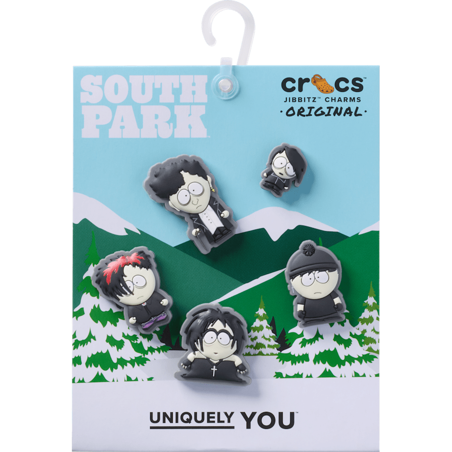 Crocs - South Park Goth Kids 5 Pack Jibbitz Shoe Charm for Women|Men|Kids|Jibbitz™ Charms