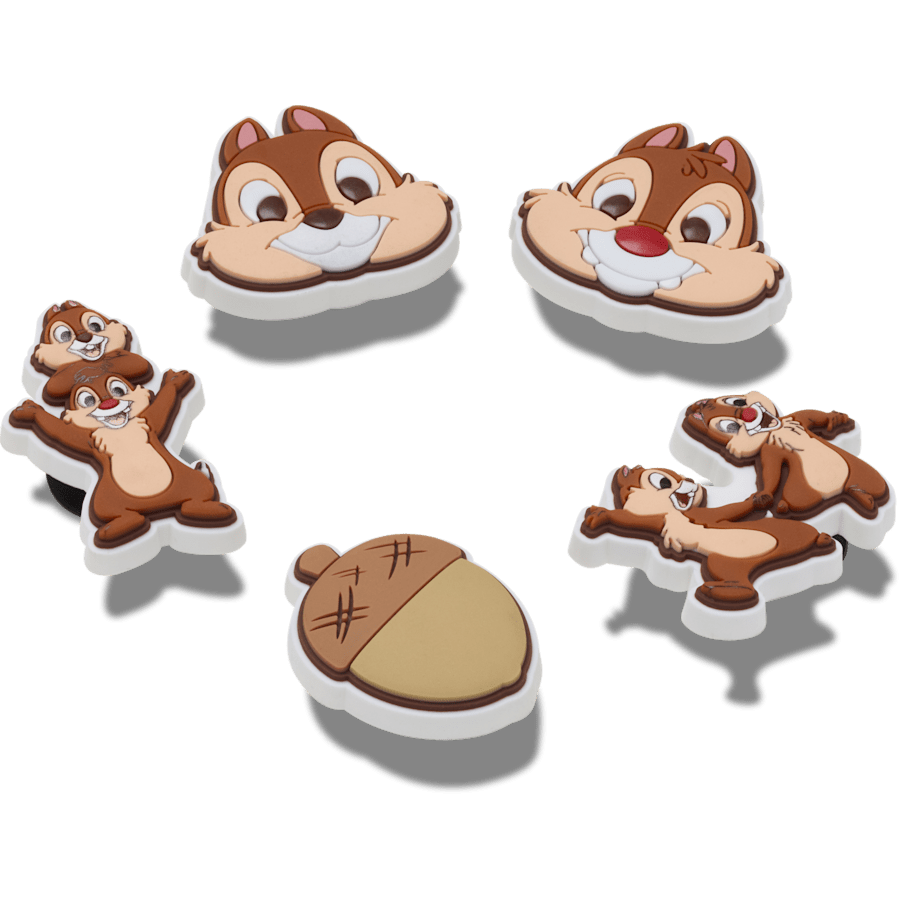 Crocs - Disney Chip n Dale 5 Pack Jibbitz™ charms for Women|Men|Kids|Jibbitz™ Charms
