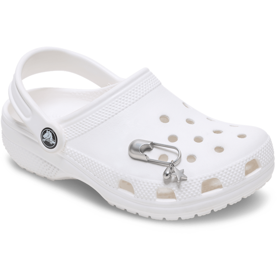 Crocs - Silver Meta Safety Pin Jibbitz™ charms for Women|Men|Jibbitz™ Charms