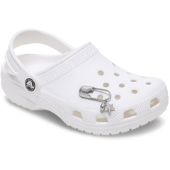 Crocs - Silver Meta Safety Pin Jibbitz™ charms for Women|Men|Jibbitz™ Charms