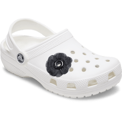 Crocs - Black Chiffon Grommet Jibbitz™ charms for Women|Men|Jibbitz™ Charms