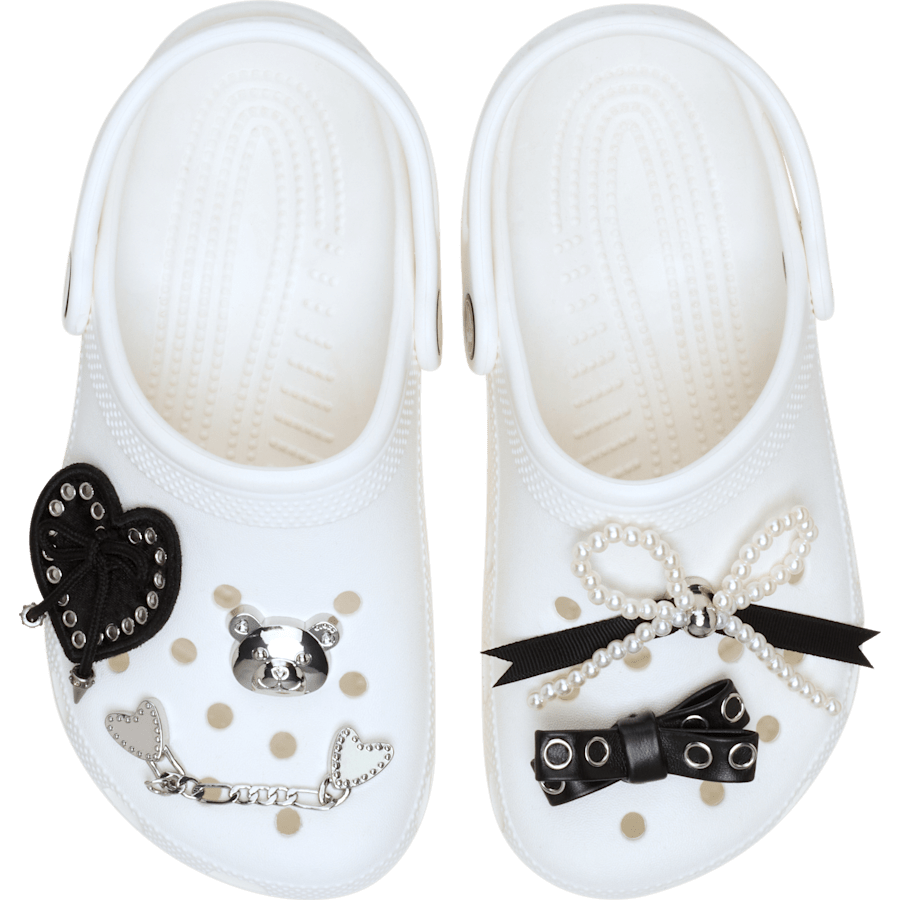 Crocs - Indie Luxe Silver 5 Pack Jibbitz™ charms for Women|Men|Jibbitz™ Charms