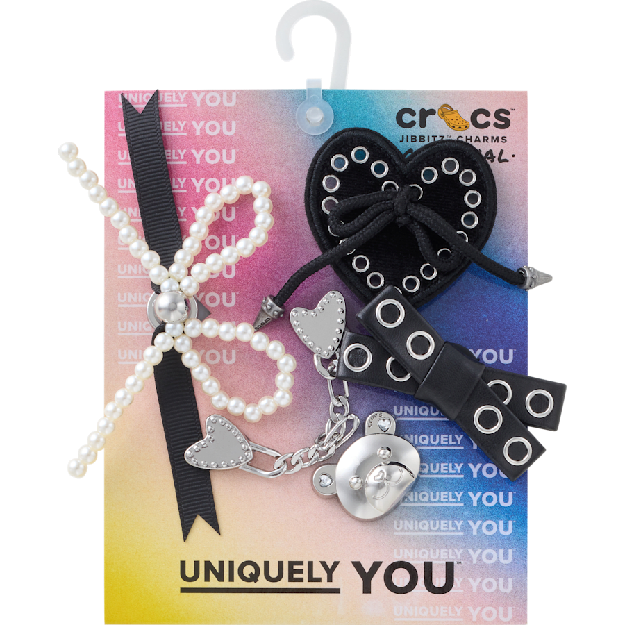 Crocs - Indie Luxe Silver 5 Pack Jibbitz™ charms for Women|Men|Jibbitz™ Charms