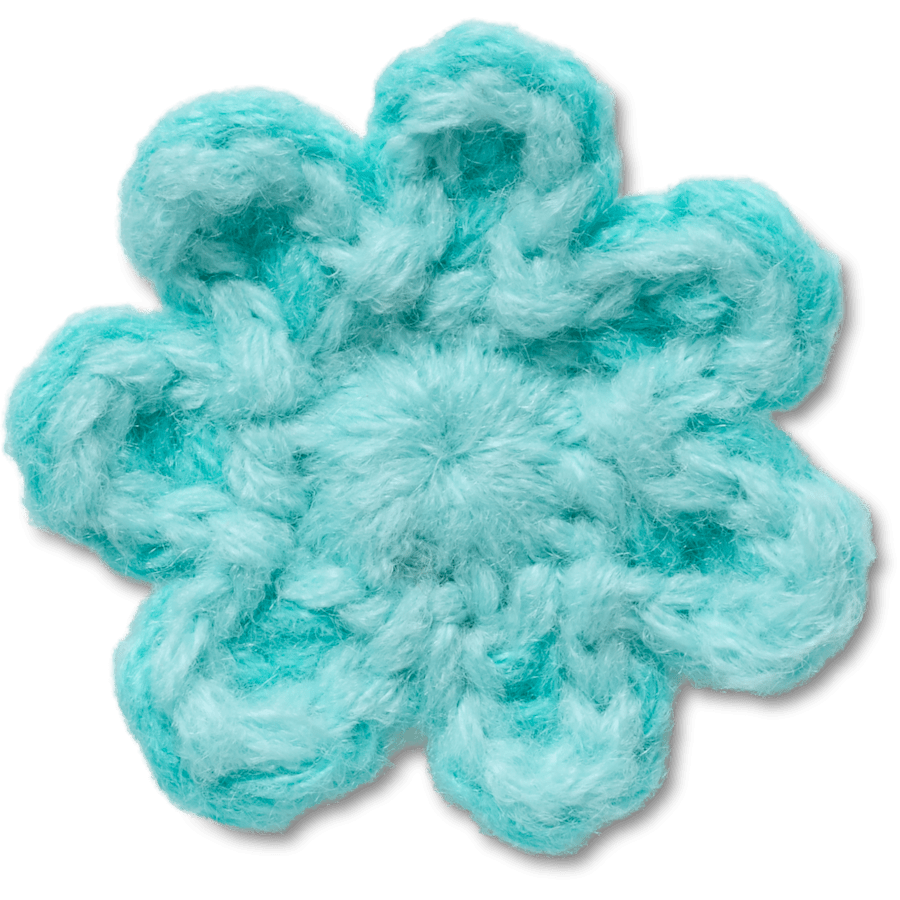 Crocs - Crochet Blue Flower Jibbitz™ charms for Women|Men