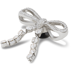 Crocs - Silver Gem Bow Jibbitz™ charms for Women|Men|Jibbitz™ Charms
