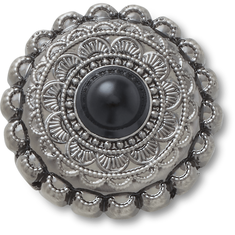 Crocs - Silver and Black Emblem Jibbitz™ charms for Women|Men|Jibbitz™ Charms