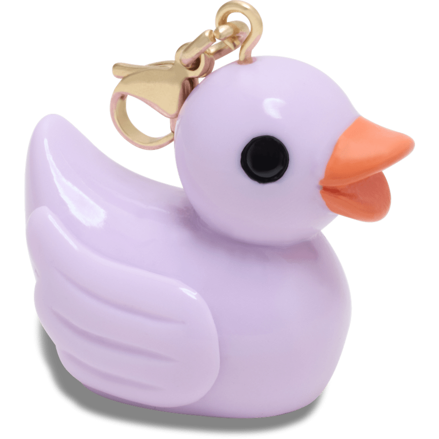 Crocs - Purple Rubber Duck Charm Jibbitz Shoe Charm for Women|Men|Kids|Jibbitz™ Charms