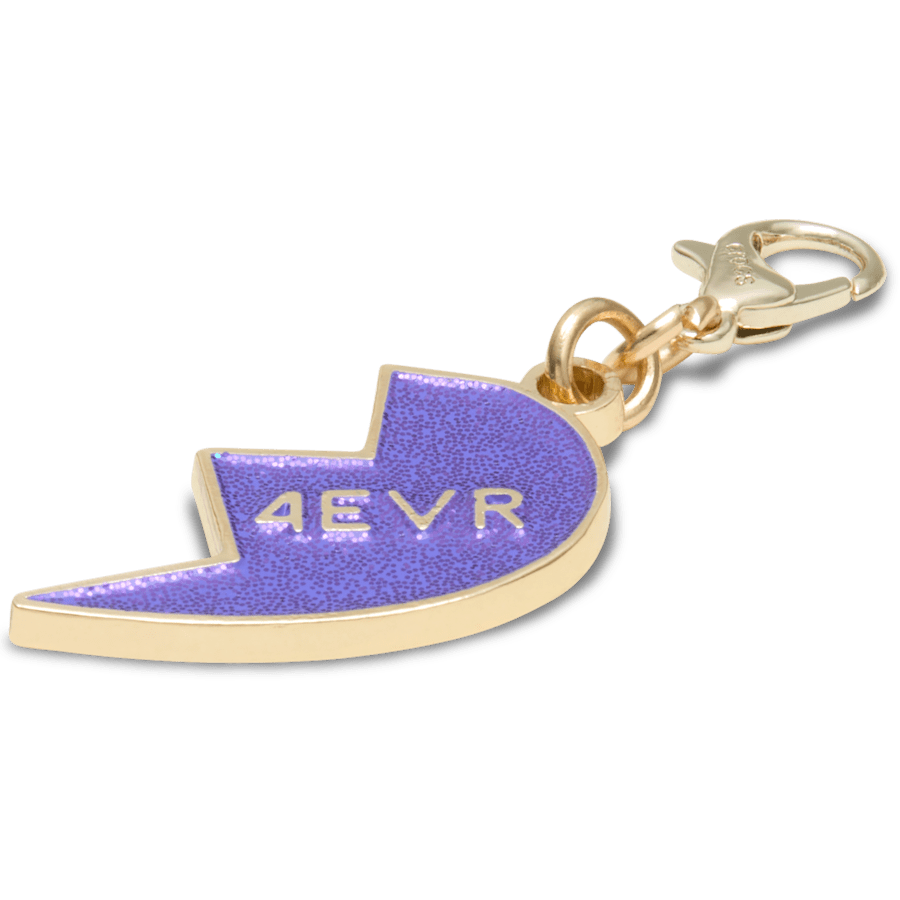 Crocs - Purple Glitter BFF Charm Right Jibbitz Shoe Charm for Women|Men|Kids|Jibbitz™ Charms