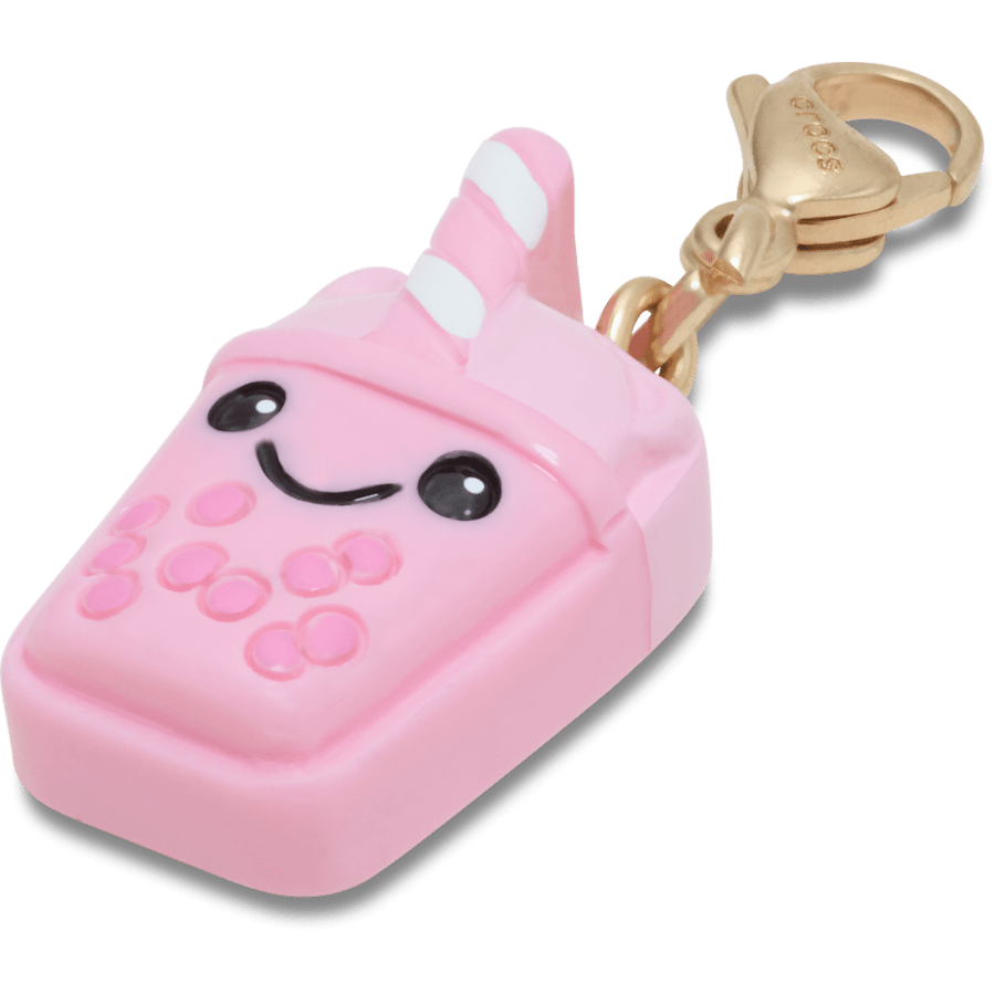 Crocs - Cute Pink Boba Charm Jibbitz Shoe Charm for Women|Men|Kids|Jibbitz™ Charms