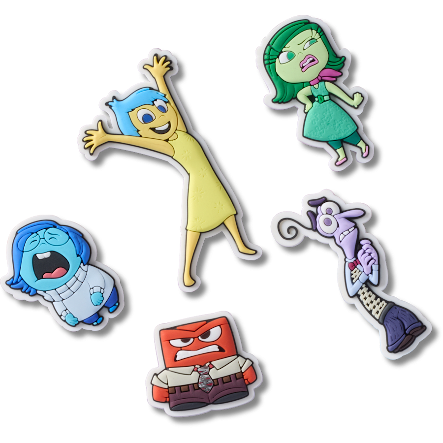 Crocs - Pixar Inside Out 5 Pack Jibbitz™ charms for Women|Men|Kids|Jibbitz™ Charms