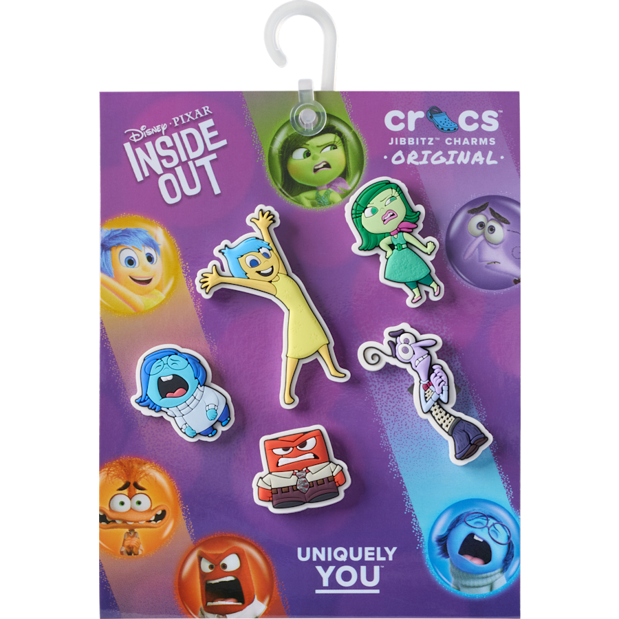 Crocs - Pixar Inside Out 5 Pack Jibbitz™ charms for Women|Men|Kids|Jibbitz™ Charms