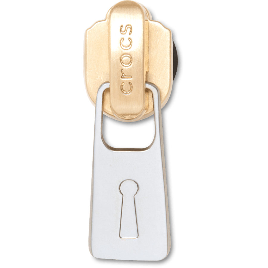 Crocs - Gold and Silver Zipper Jibbitz™ charms for Women|Men