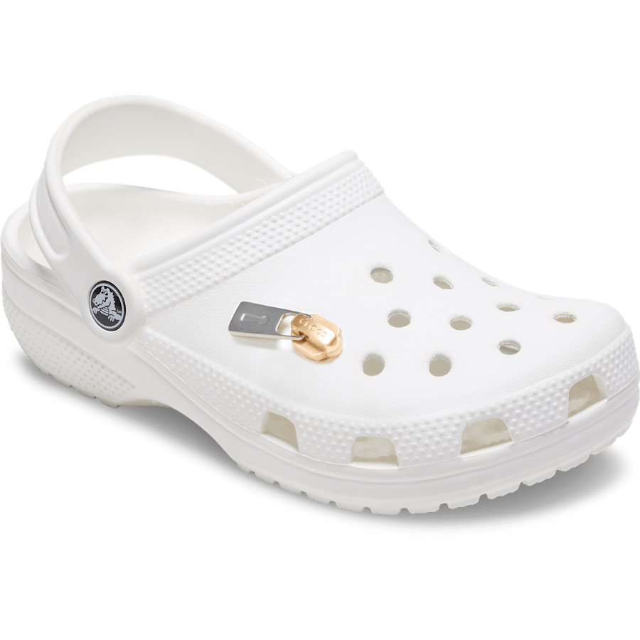 Crocs - Gold and Silver Zipper Jibbitz™ charms for Women|Men