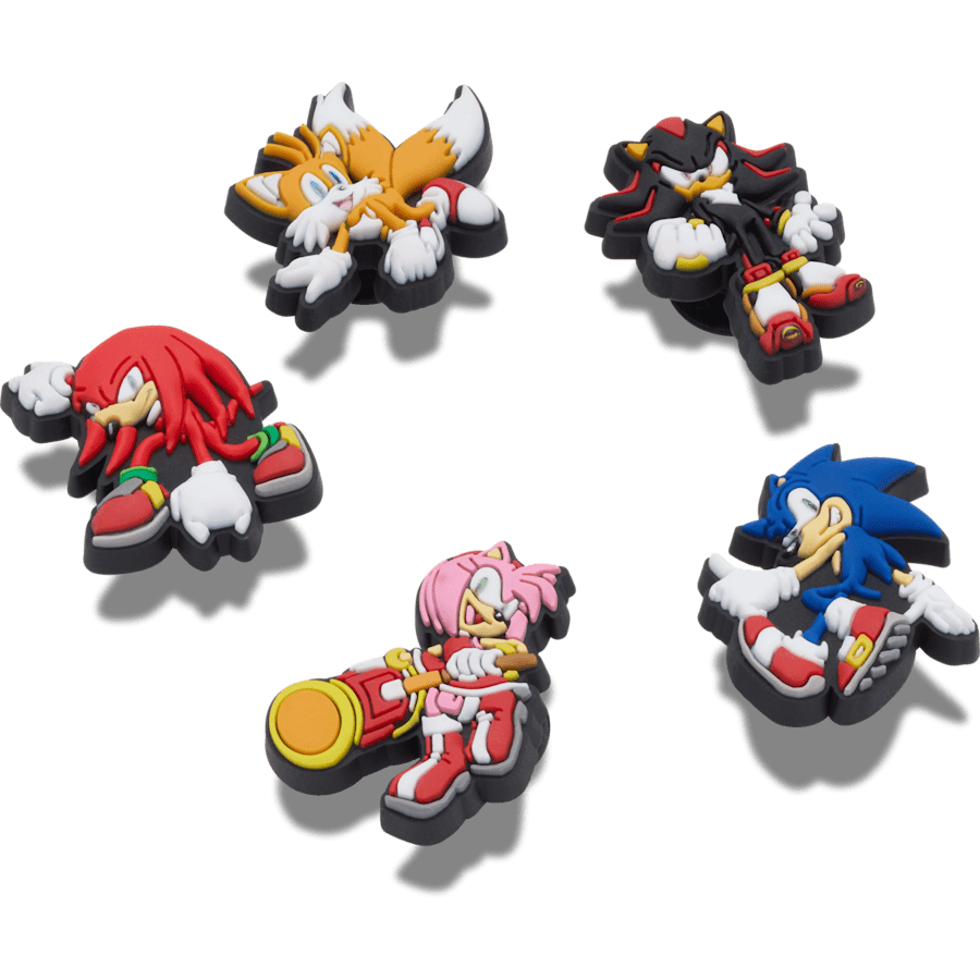 Crocs - Sonic the Hedgehog 5Pck Jibbitz™ charms for Women|Men|Kids|Jibbitz™ Charms