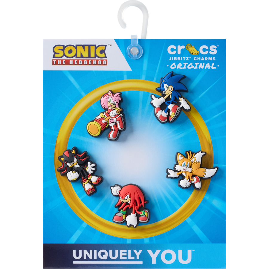 Crocs - Sonic the Hedgehog 5Pck Jibbitz™ charms for Women|Men|Kids|Jibbitz™ Charms