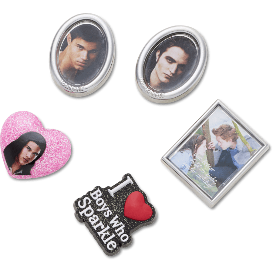 Crocs - The Twilight Saga 5 Pack Jibbitz Shoe Charm for Women|Men|Kids|Jibbitz™ Charms