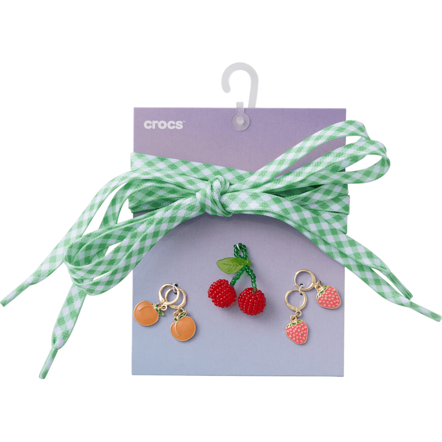 Crocs - Laces and Fresh Fruits Charm Kit Jibbitz™ charms for Women|Kids|Jibbitz™ Charms