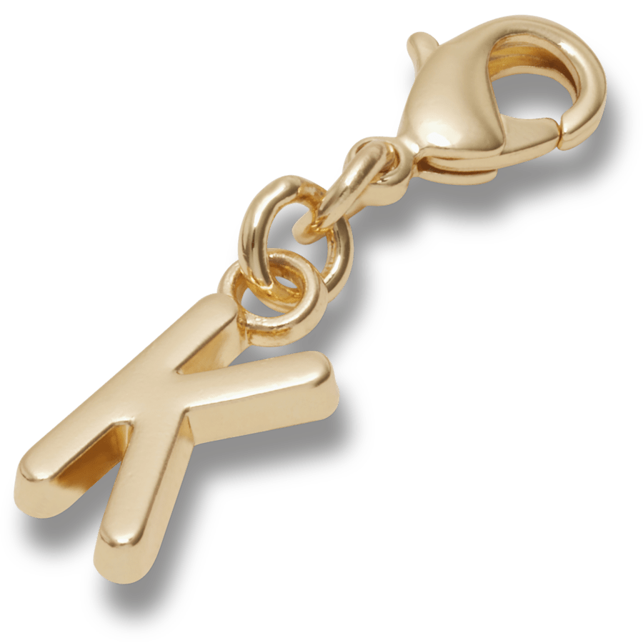 Crocs - Gold Letter K Charm Jibbitz™ charms for Women|Men|Kids|Jibbitz™ Charms