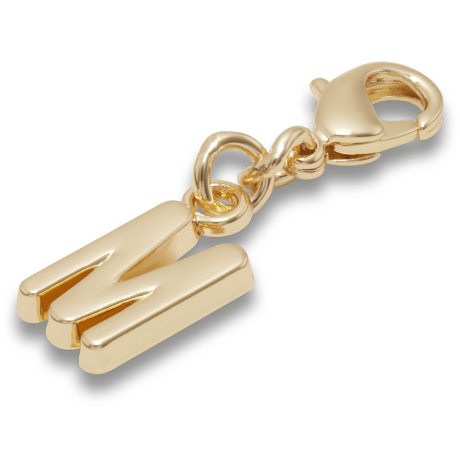 Crocs - Gold Letter M Charm Jibbitz™ charms for Women|Men|Kids|Jibbitz™ Charms