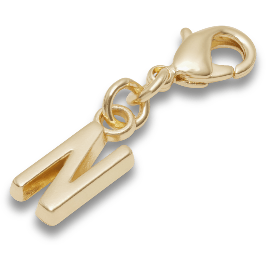 Crocs - Gold Letter N Charm Jibbitz™ charms for Women|Men|Kids|Jibbitz™ Charms