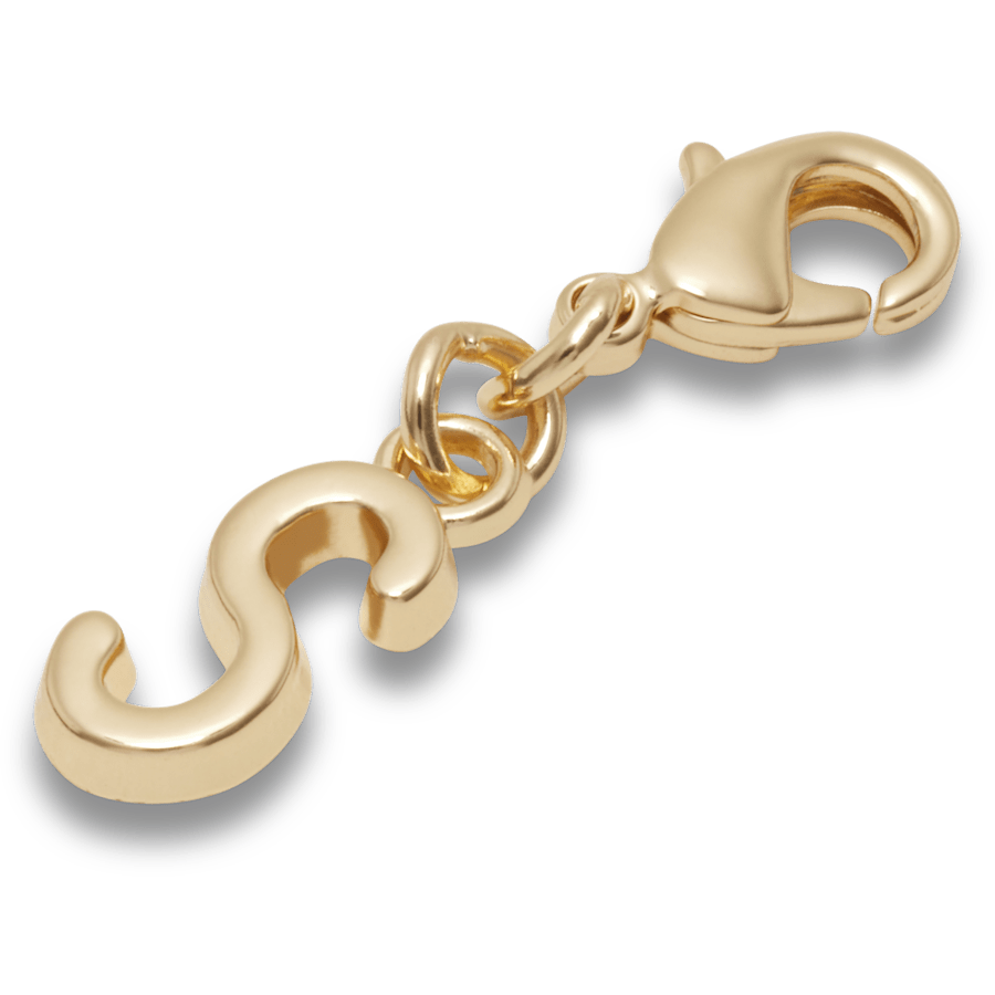 Crocs - Gold Letter S Charm Jibbitz™ charms for Women|Men|Kids|Jibbitz™ Charms