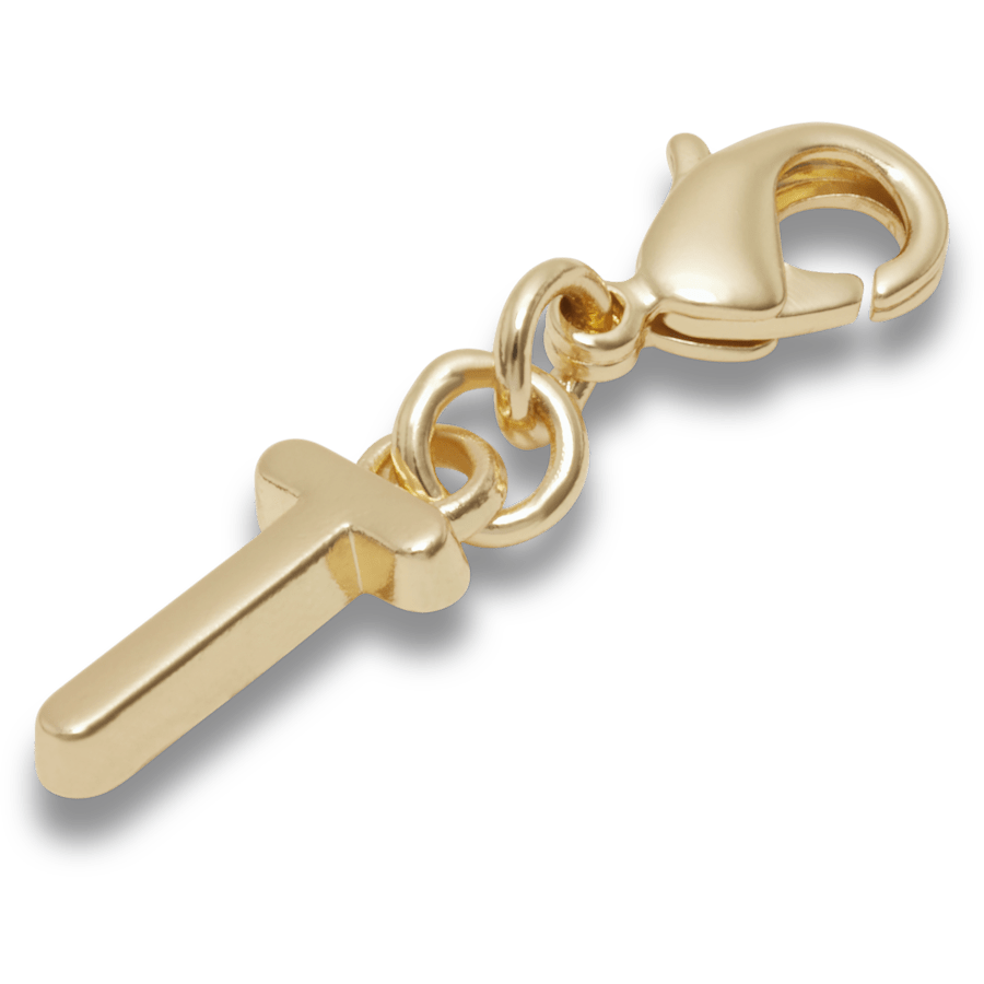 Crocs - Gold Letter T Charm Jibbitz™ charms for Women|Men|Kids|Jibbitz™ Charms