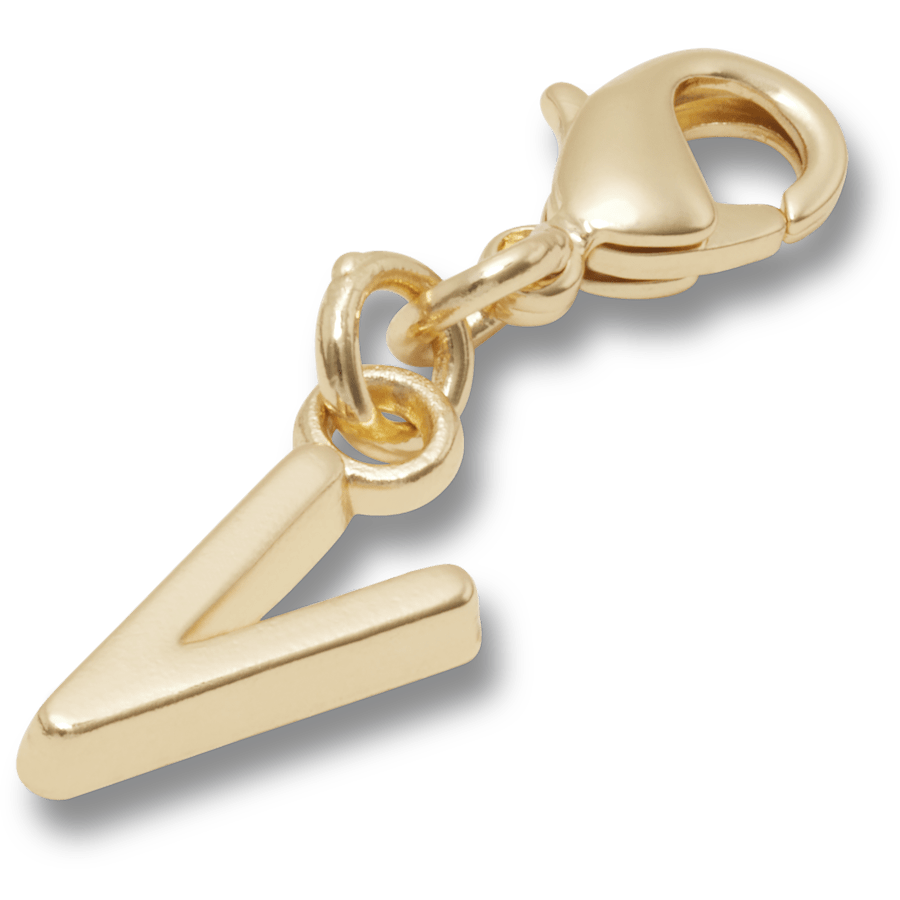 Crocs - Gold Letter V Charm Jibbitz™ charms for Women|Men|Kids|Jibbitz™ Charms