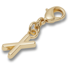 Crocs - Gold Letter X Charm Jibbitz™ charms for Women|Men|Kids|Jibbitz™ Charms